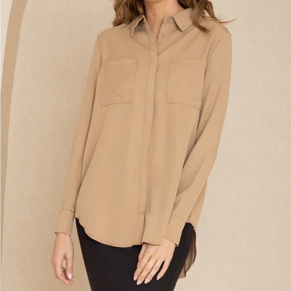 HYFVE Neutral Pocket Blouse